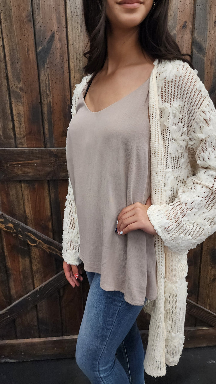 Floral Crochet Cardigan