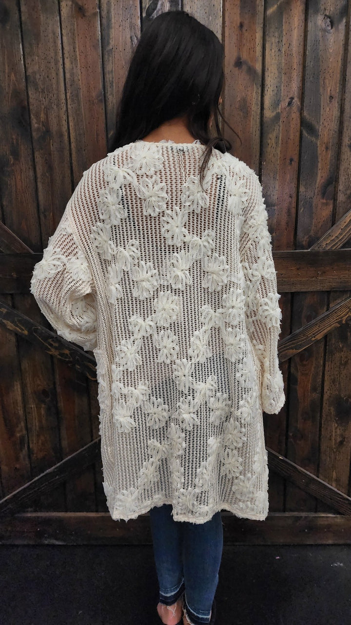 Floral Crochet Cardigan