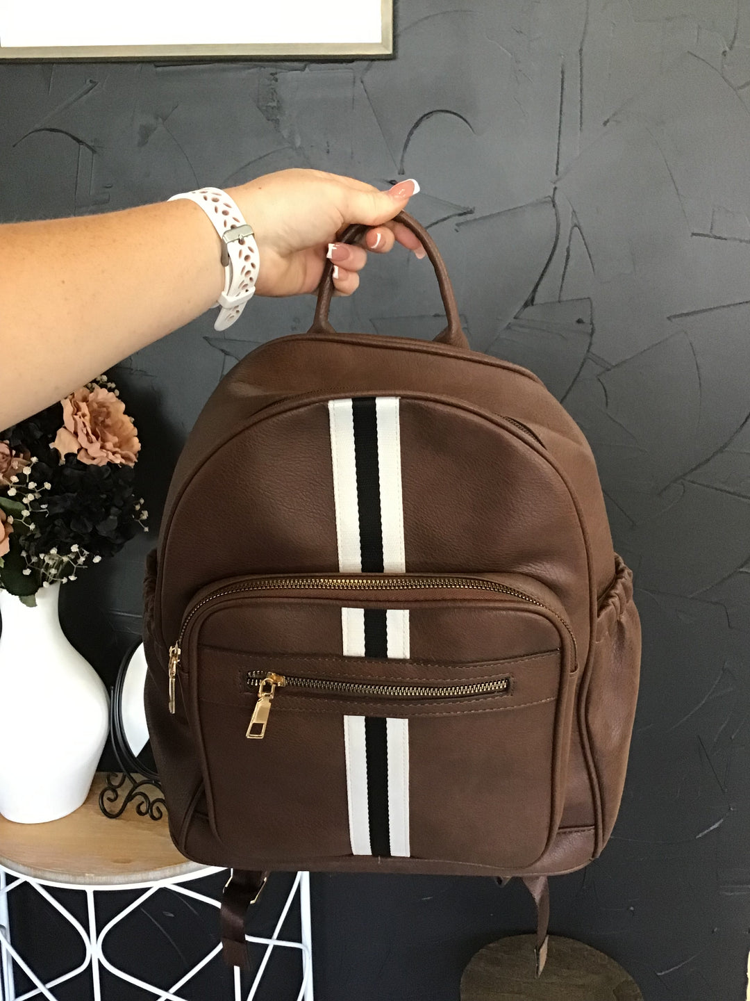 Brown Backpack Purse