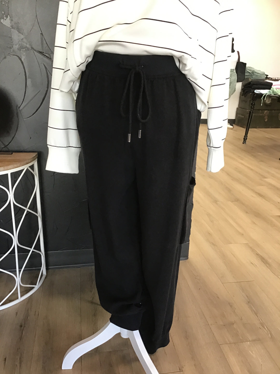 Black Cargo Jogger