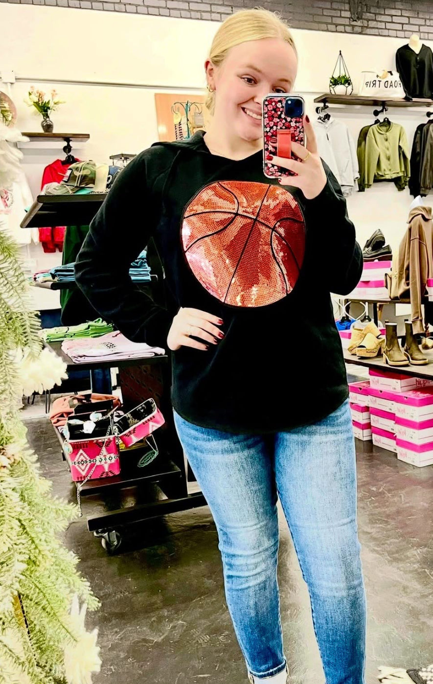 Sequin Basketball Hoodie