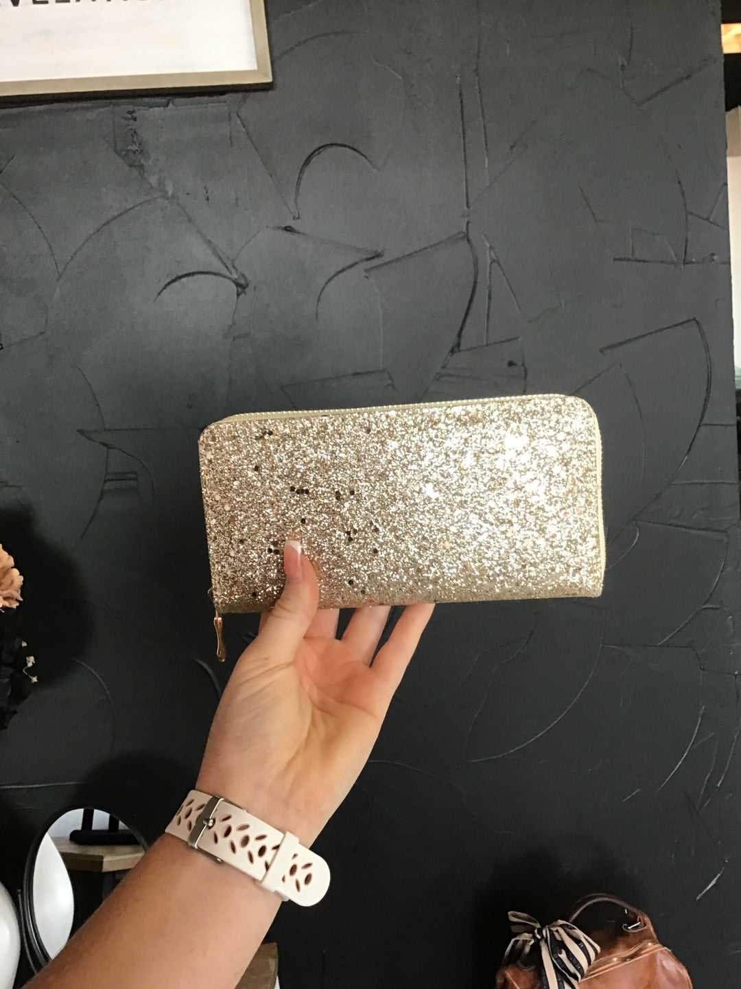 Gold Glitter Wallet