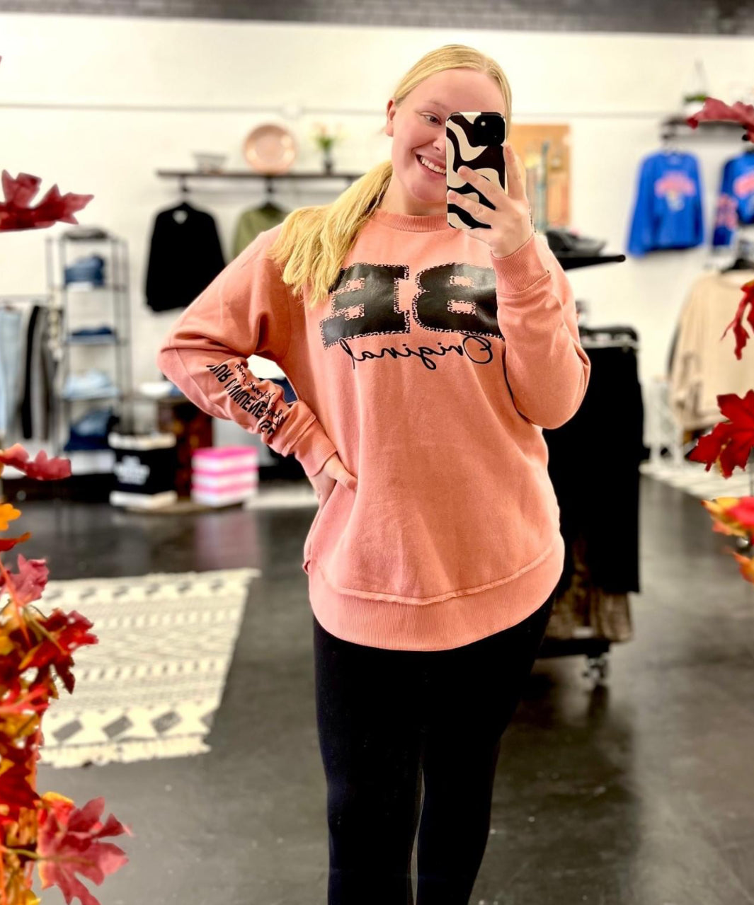 "Be Original"Rounded bottom Sweatshirt