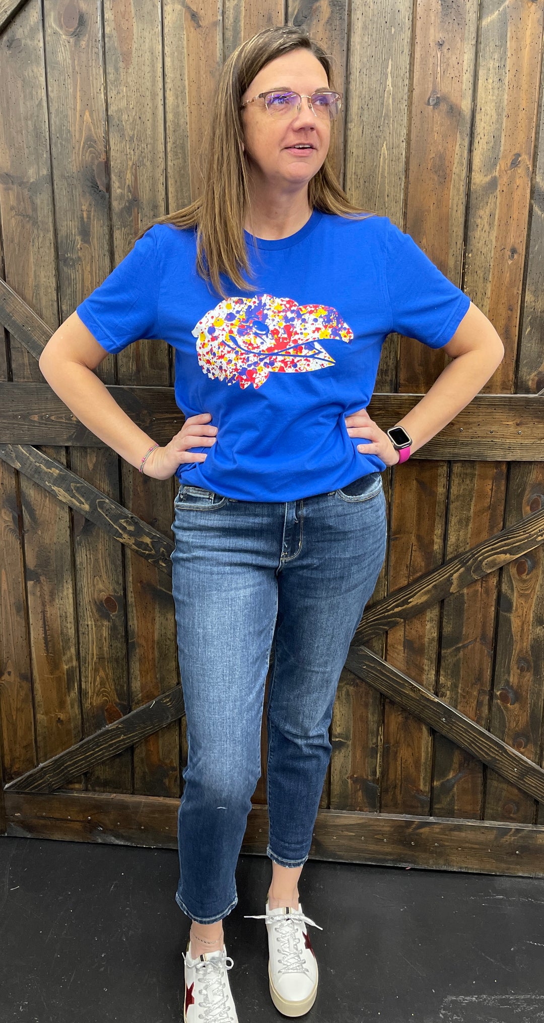 Splatter Paint Jayhawk