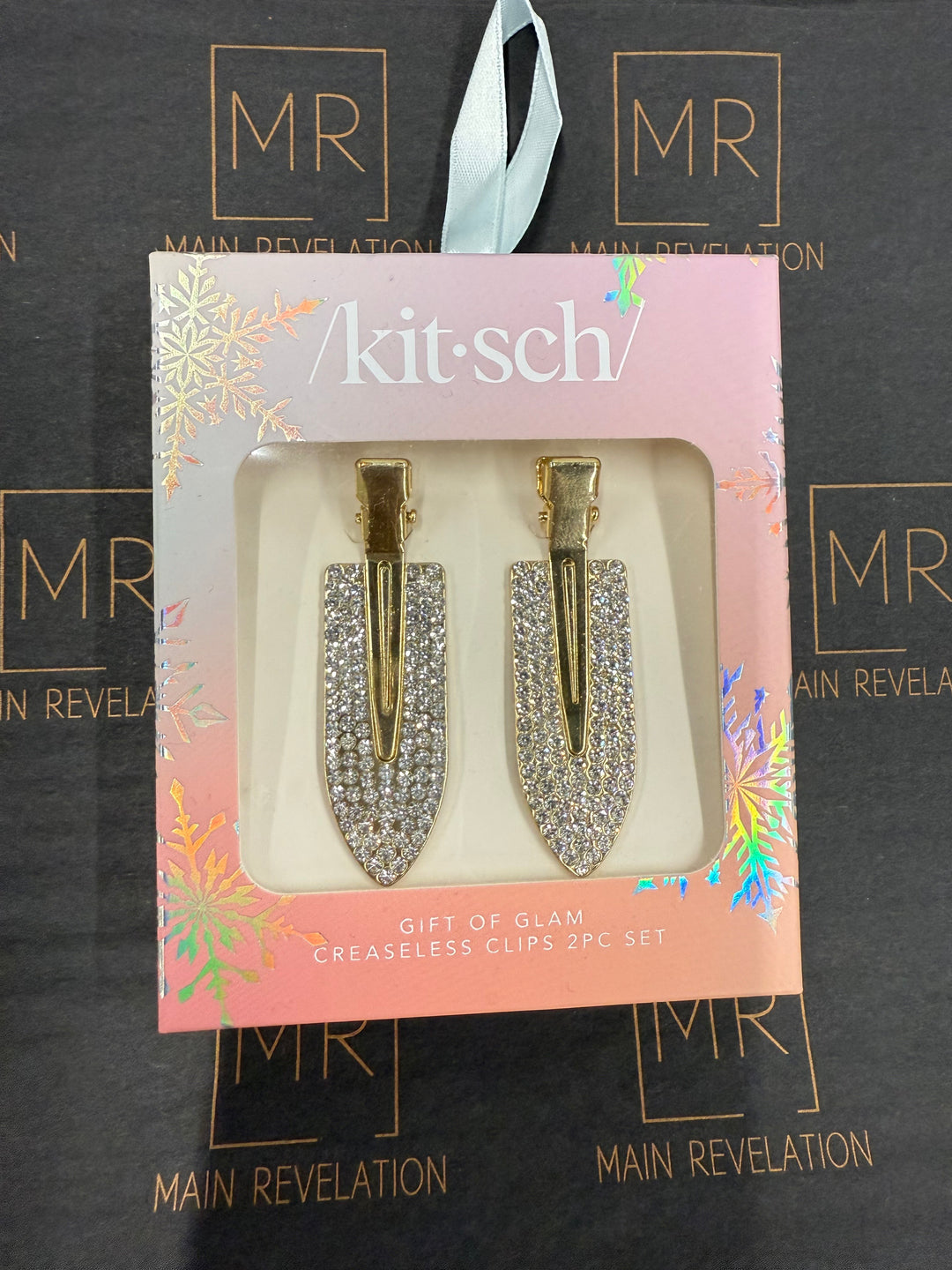 Flat Lay Gold Clips- 2PC