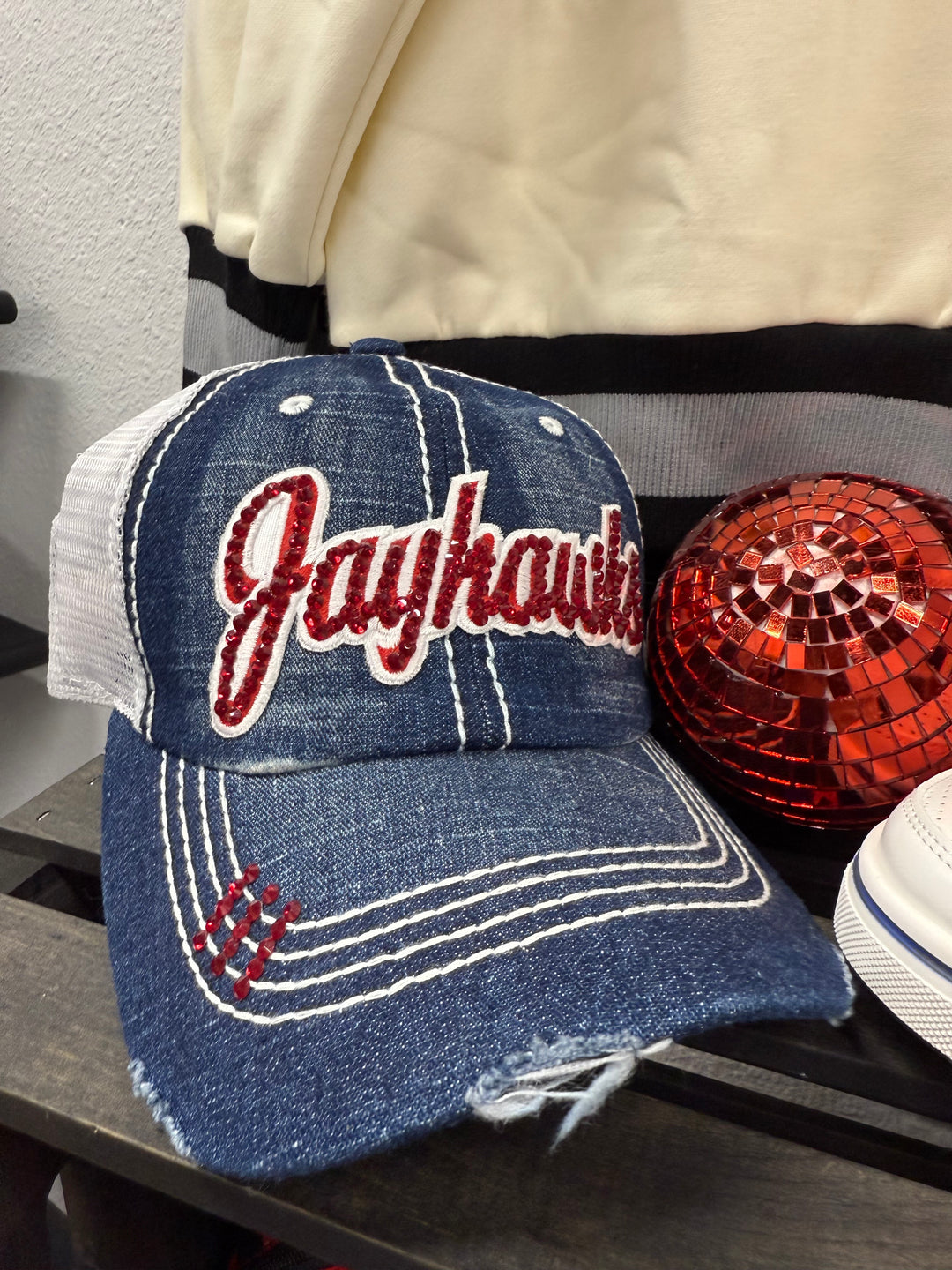 Bedazzled Jayhawks Hat