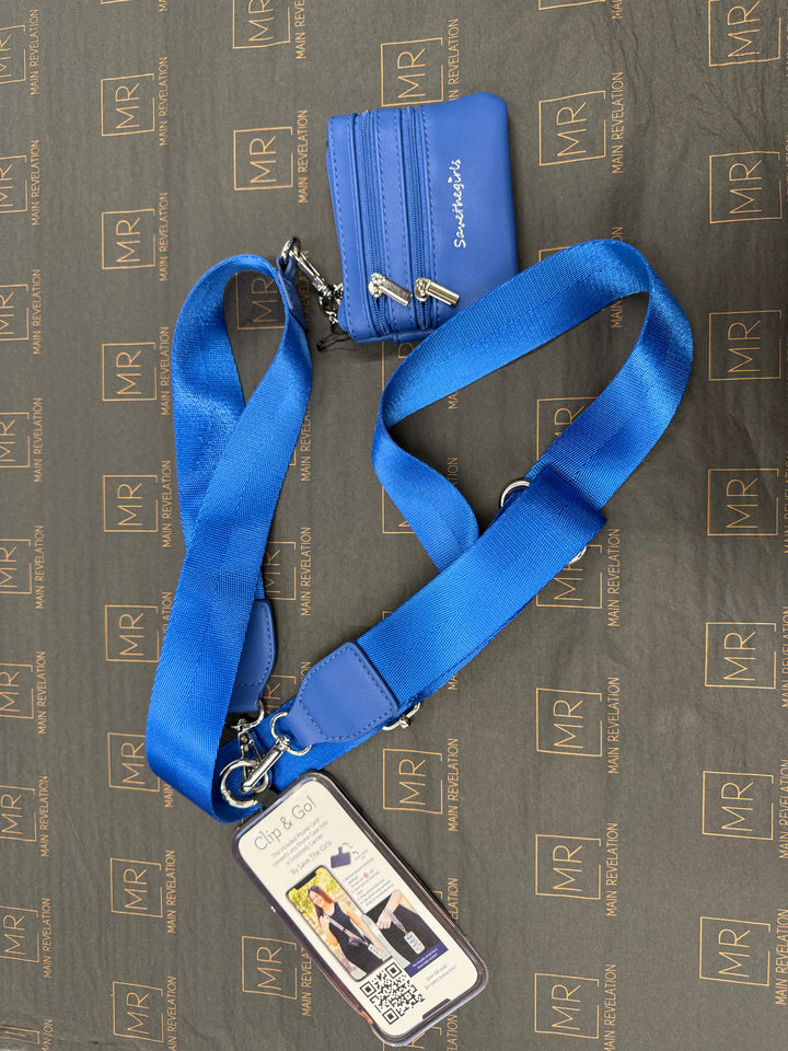 Save The Girls- Blue Wallet CrossBody