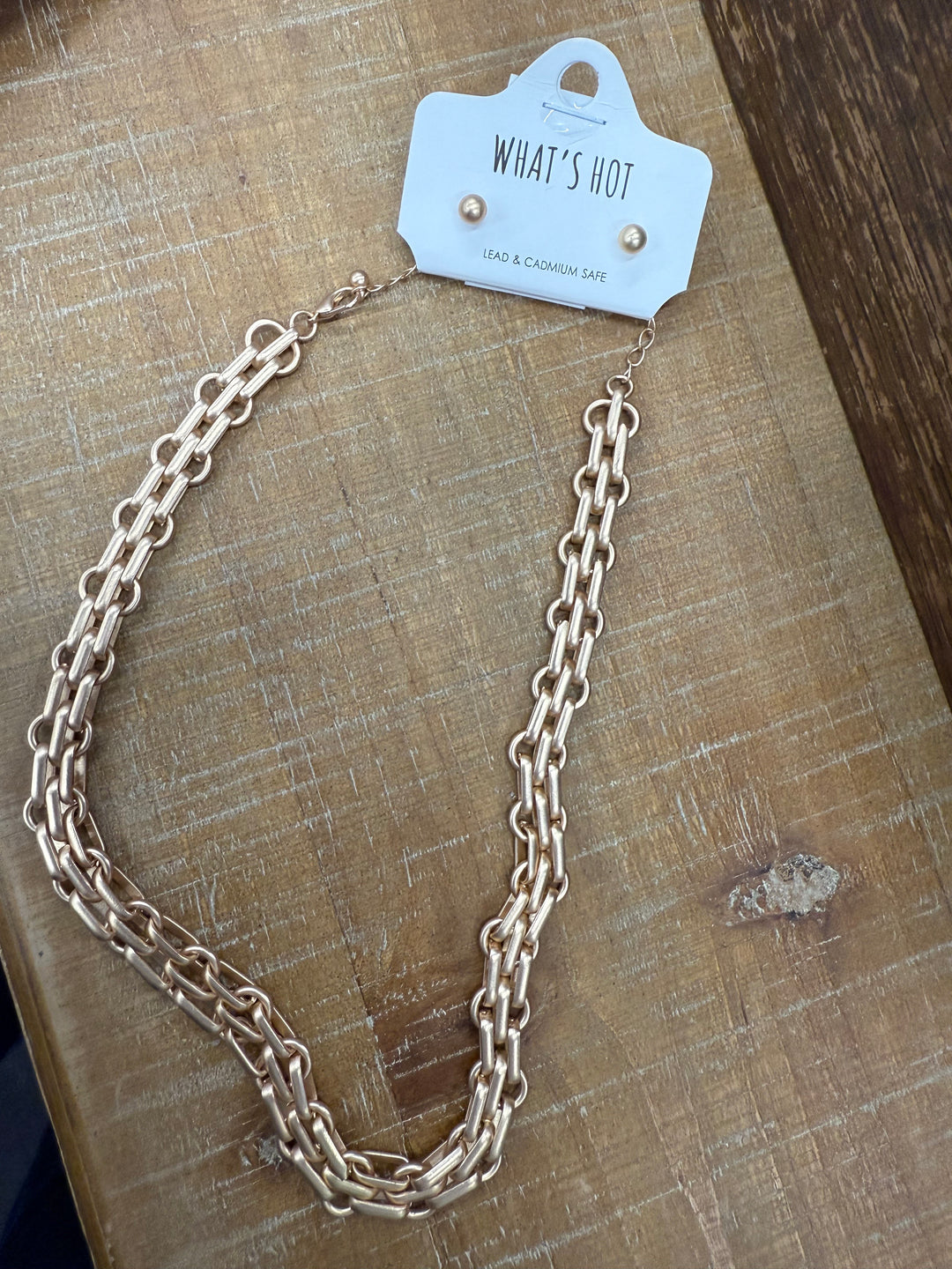 Stud & Chunky Chain Set
