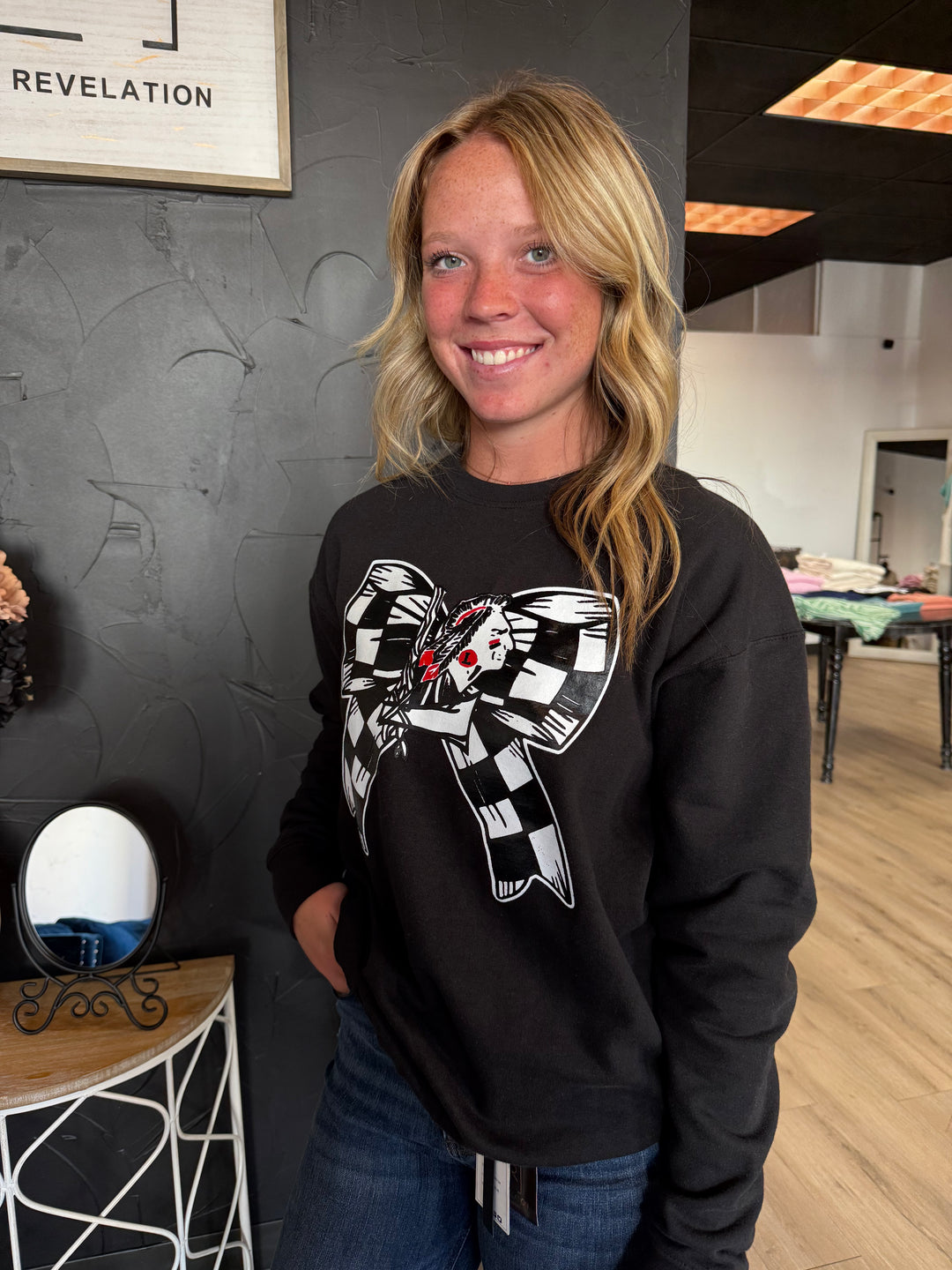 Bow Redskins Sweatshirt