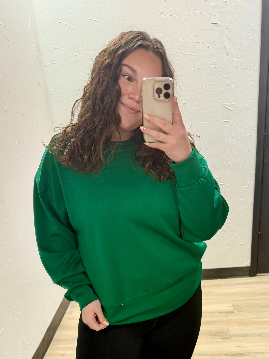 Kelly Green Modal Crewneck