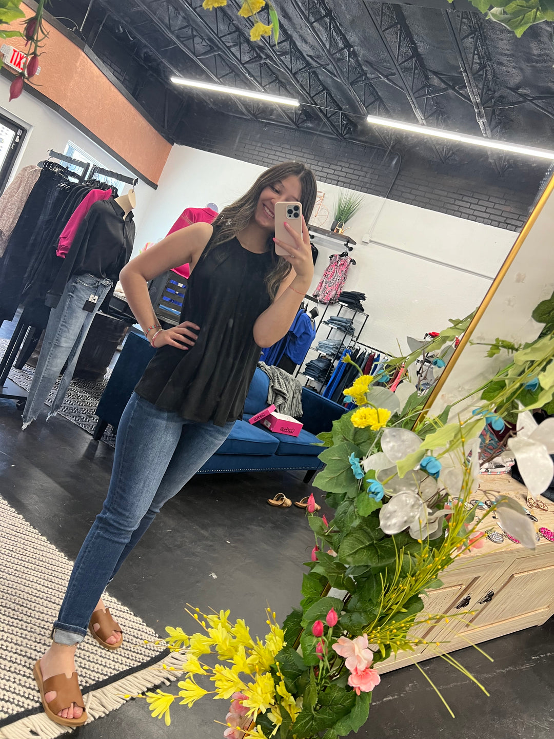 Black Sleeveless Blouse