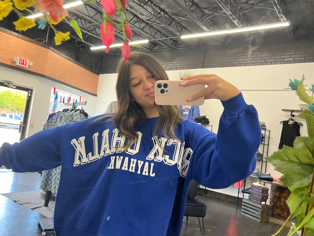 KU Oversized "Rock Chalk" Sweatshirt (Licensed)