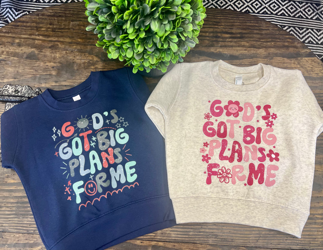 God's Got Plans- Girl Toddler Sweatshirt