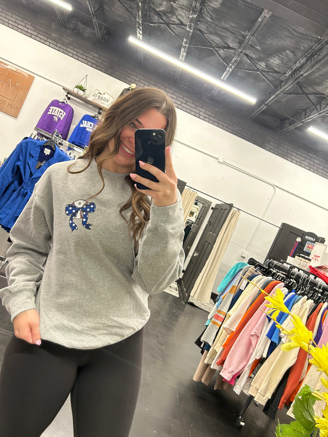 "Go Eagles" Baseball Sweatshirt