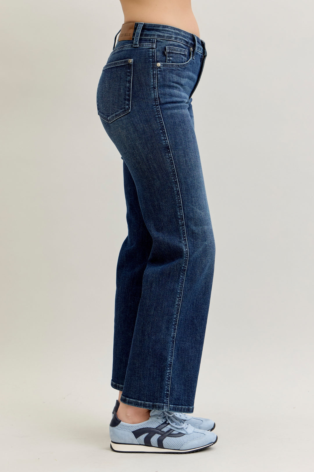 Dark Tummy Control Straight Jeans Judy Blue JB88861
