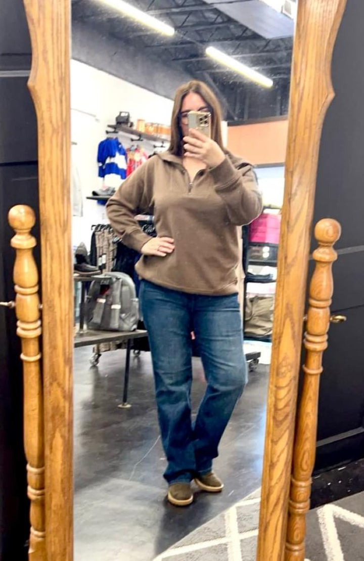 Dark Tummy Control Straight Jeans JB88861