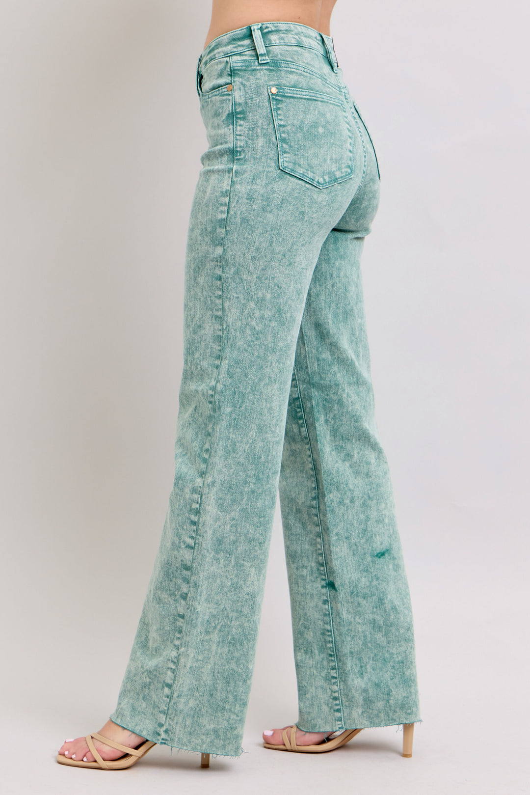 Green Dad Jeans No Distress Judy Blue JB88966