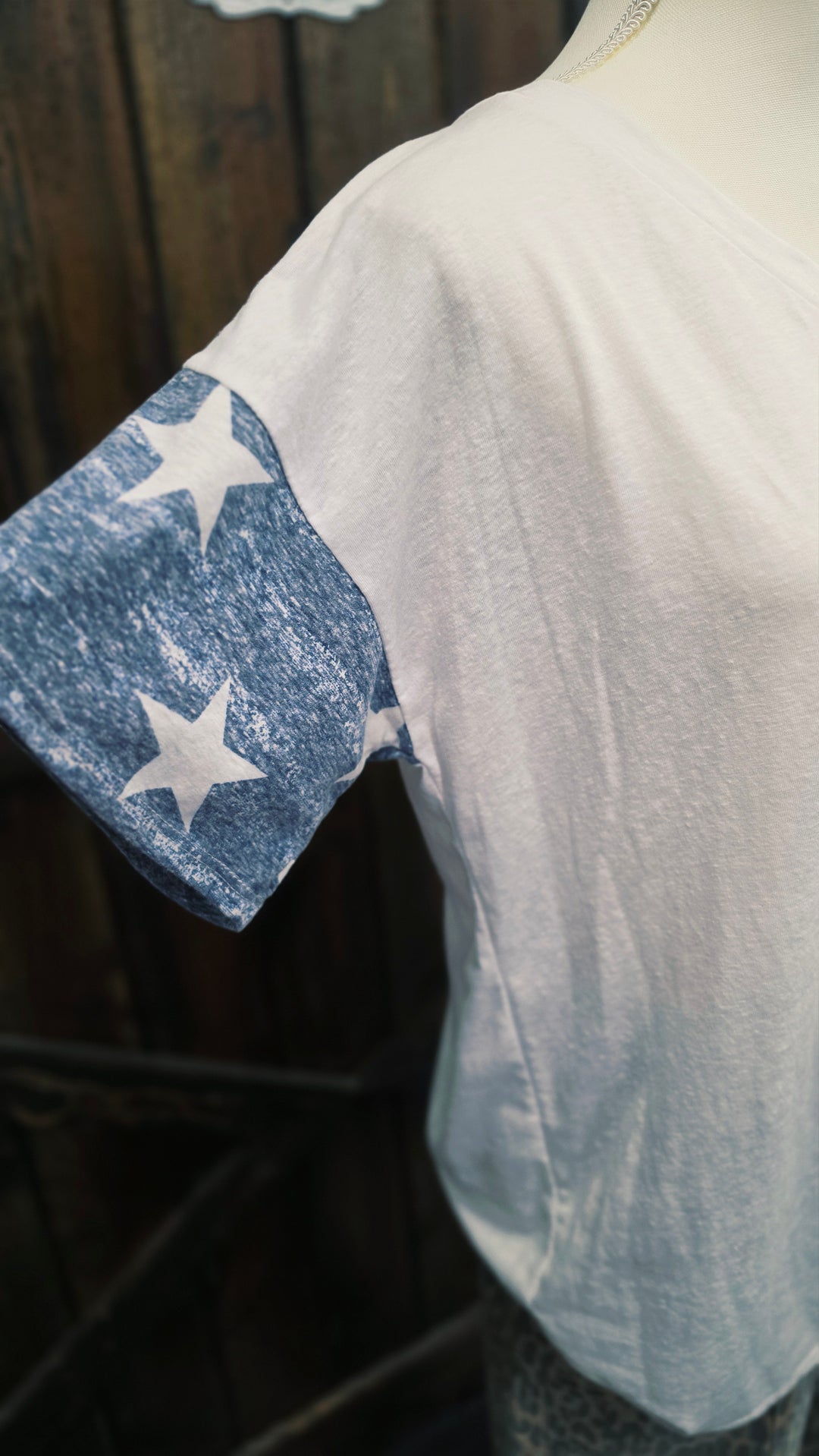 Stars & Stripes V-Neck Tee