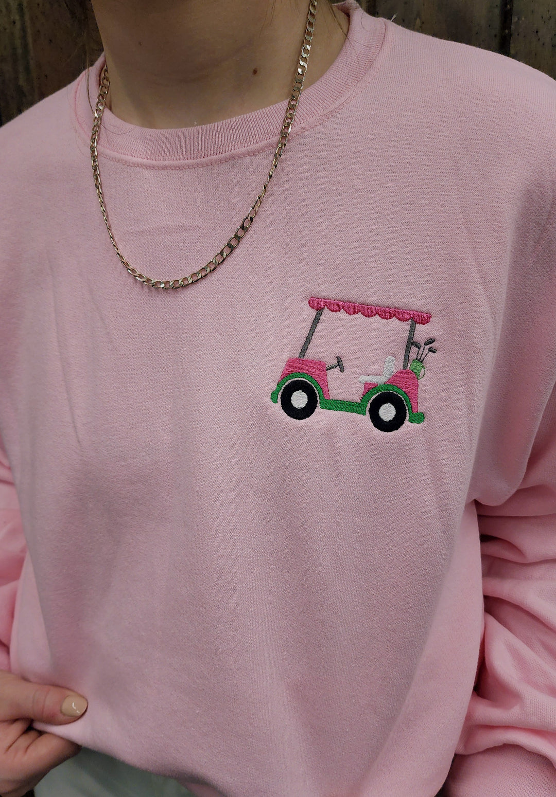 Golf Cart Embroidered Crewneck