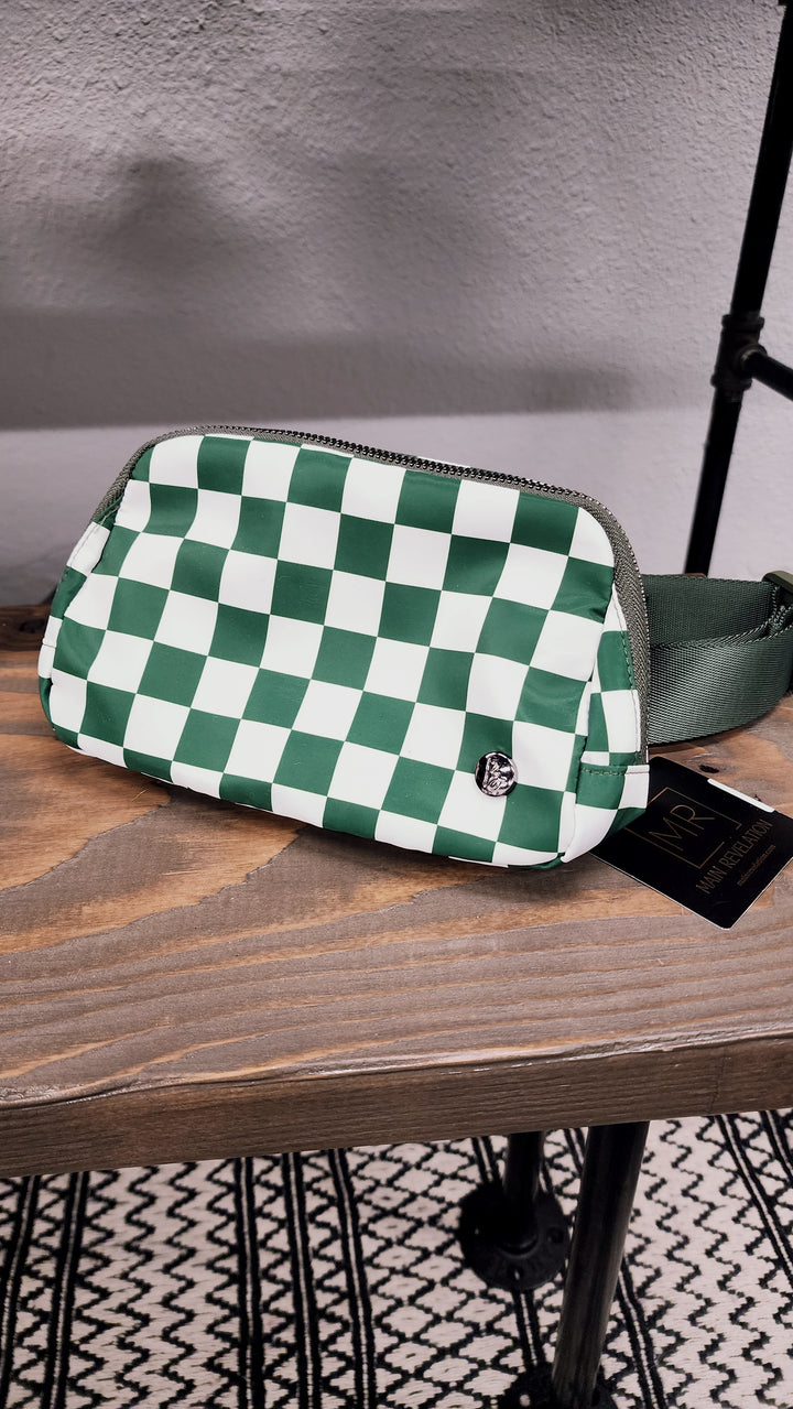 Checkered Belt Bag