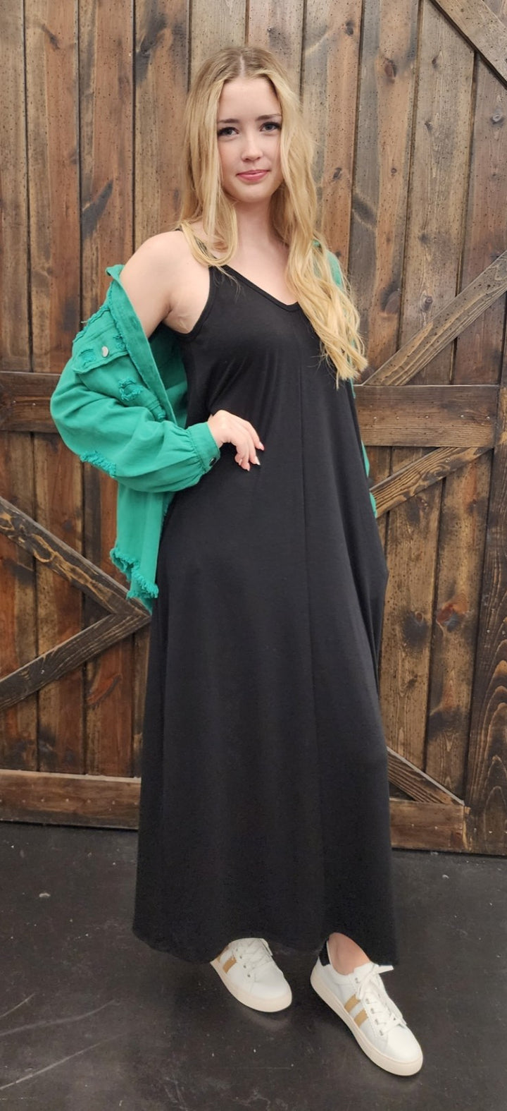 Black Cami Maxi Dress