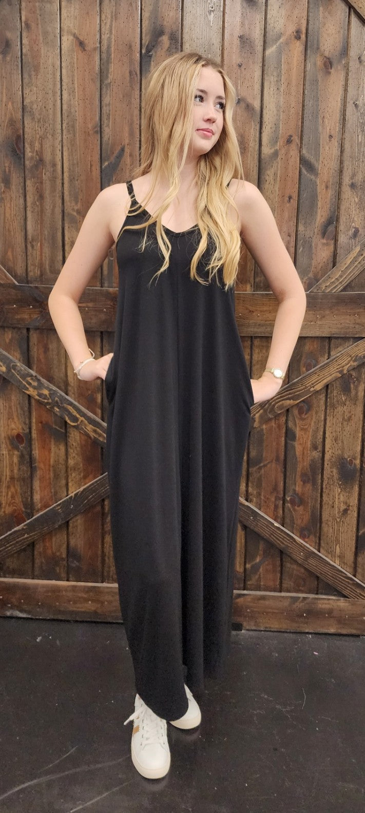Black Cami Maxi Dress