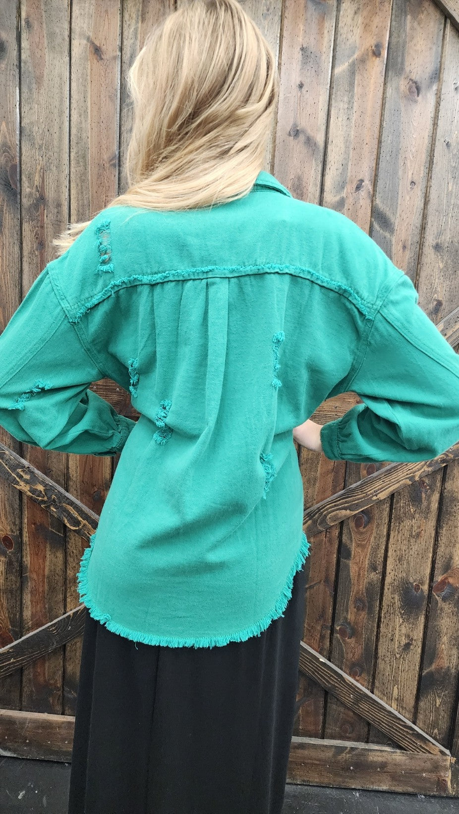 Distressed Denim Jacket- Various Colors