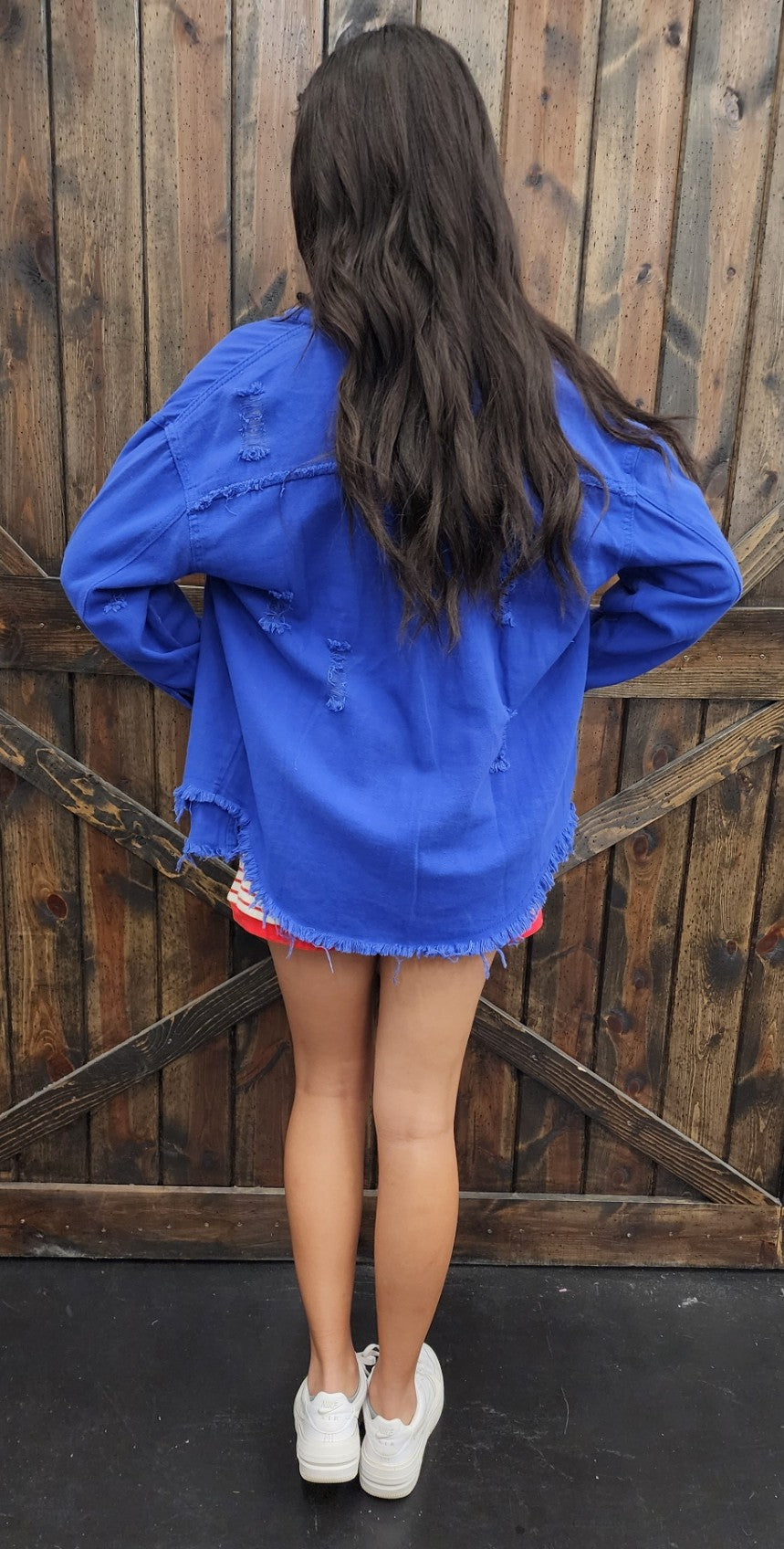 Distressed Denim Jacket- Various Colors