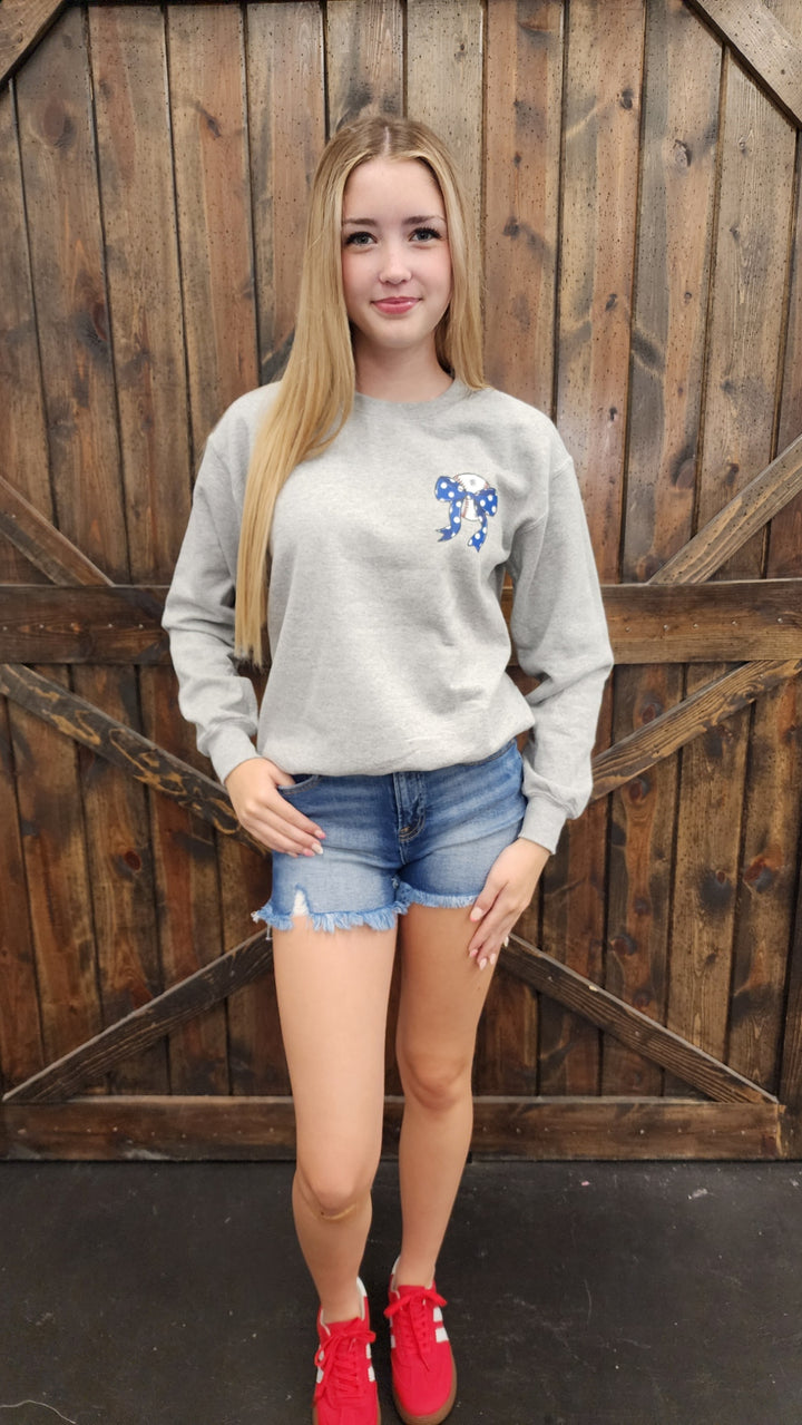'Go Eagles' Baseball Sweatshirt
