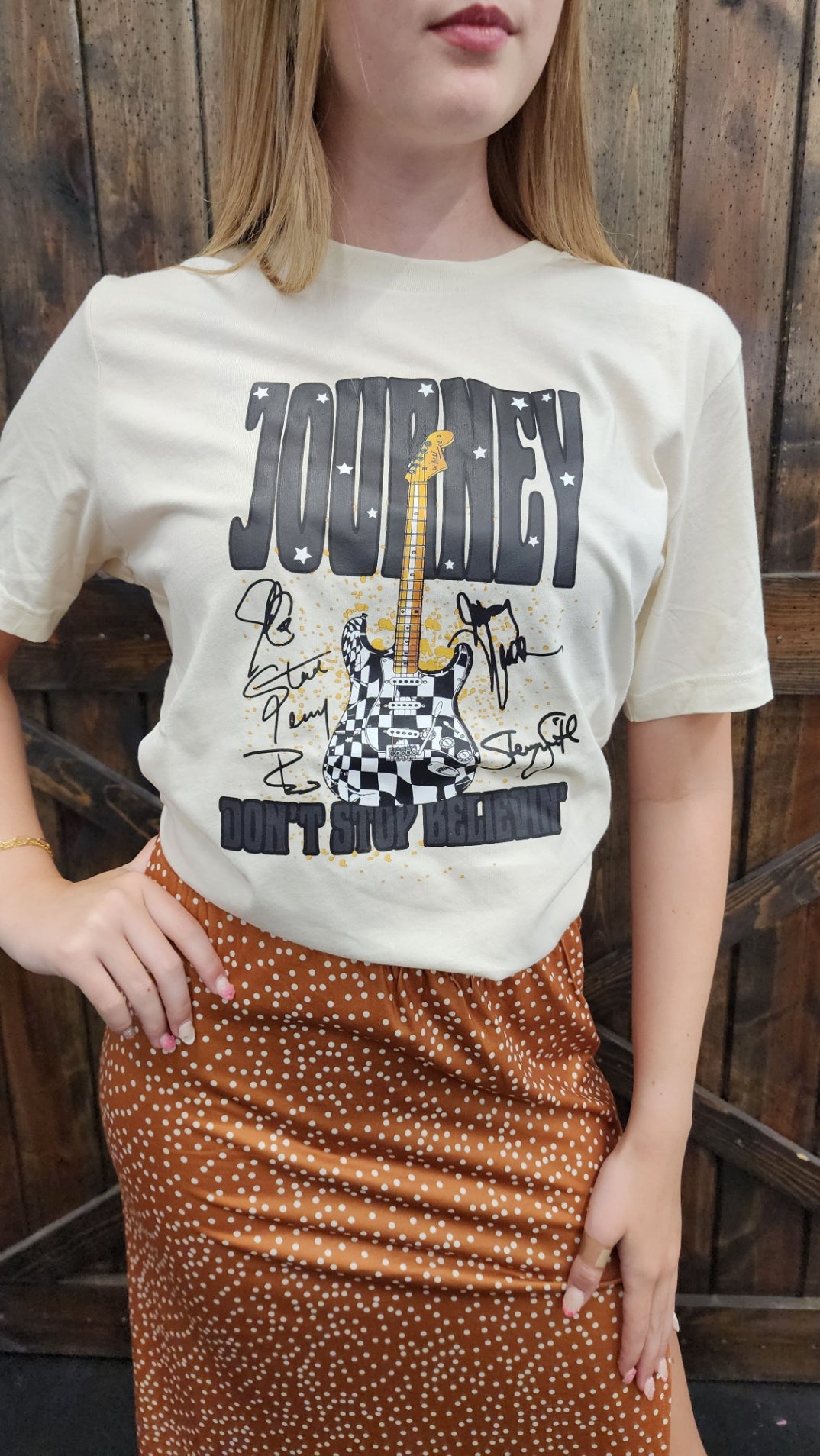 Don't Stop Believin' Journey Graphic Band Tee