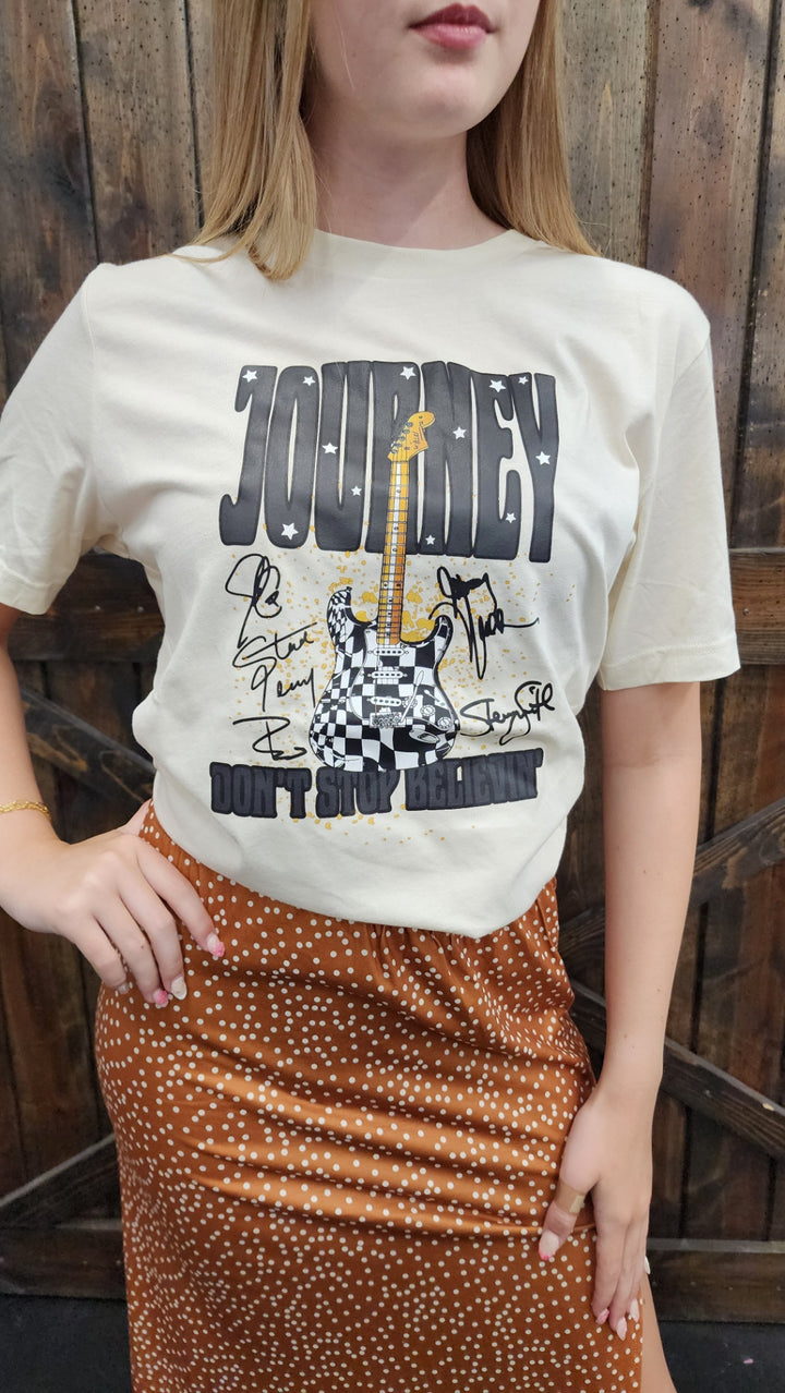 Don't Stop Believin' Journey Graphic Band Tee