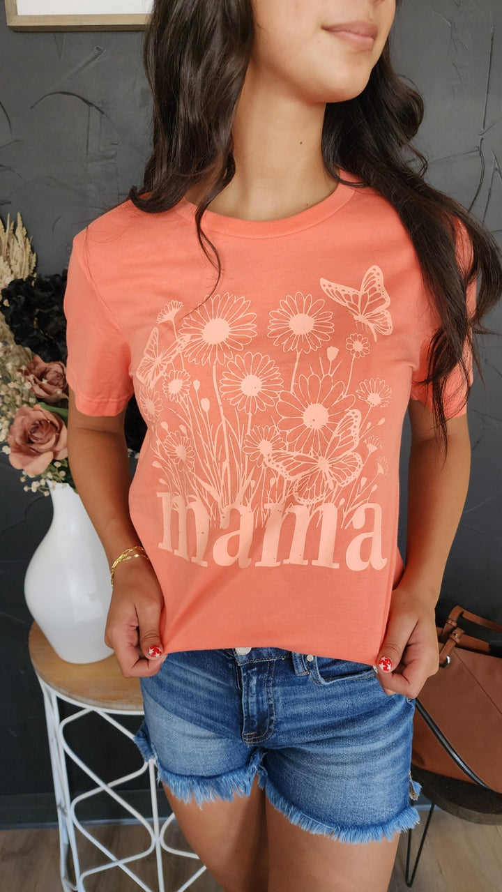 Coral 'Mama" Tee