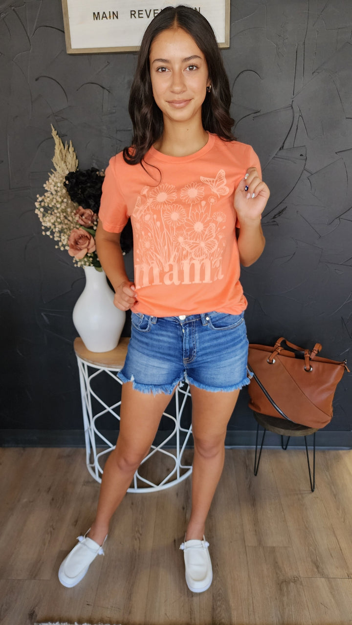Coral 'Mama" Tee