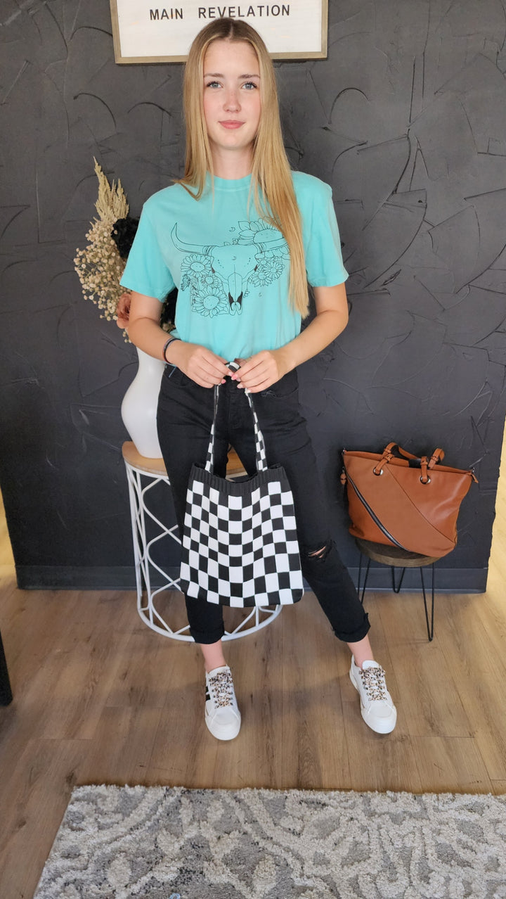 Checkered Tote Bag