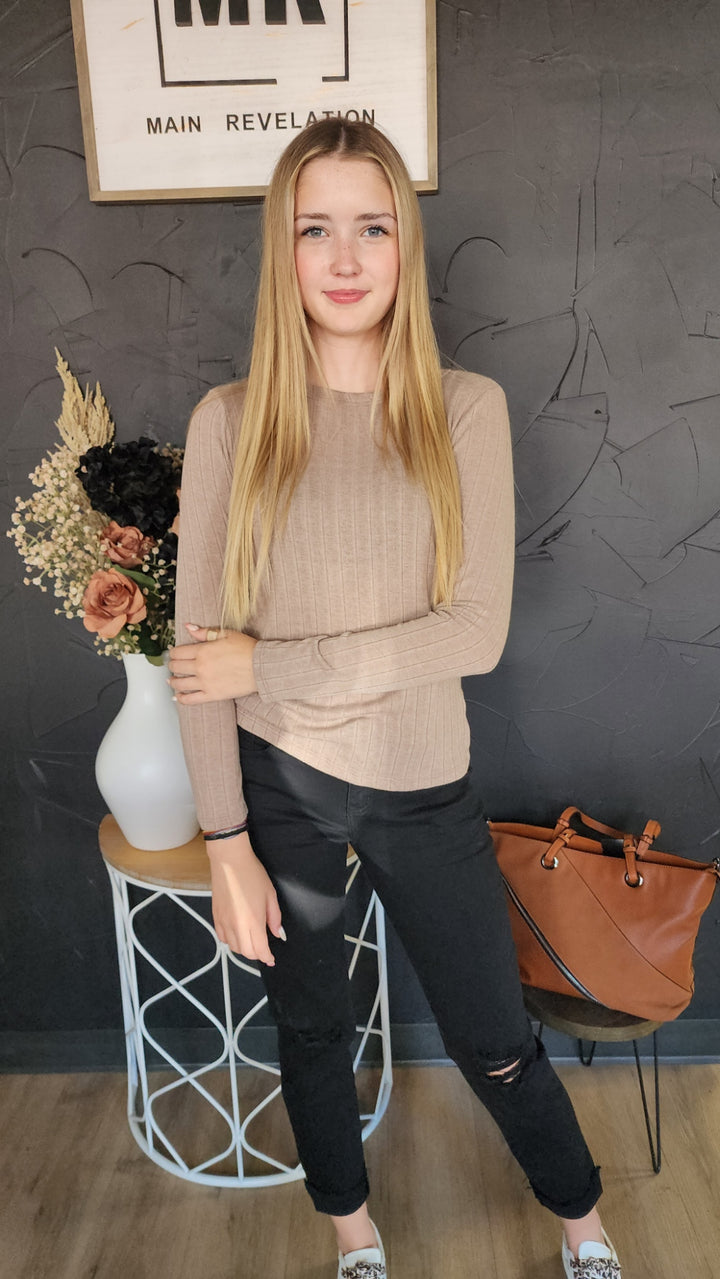 Ribbed Basic L/S