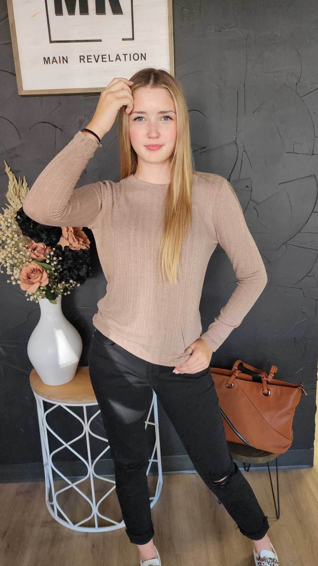 Ribbed Basic L/S