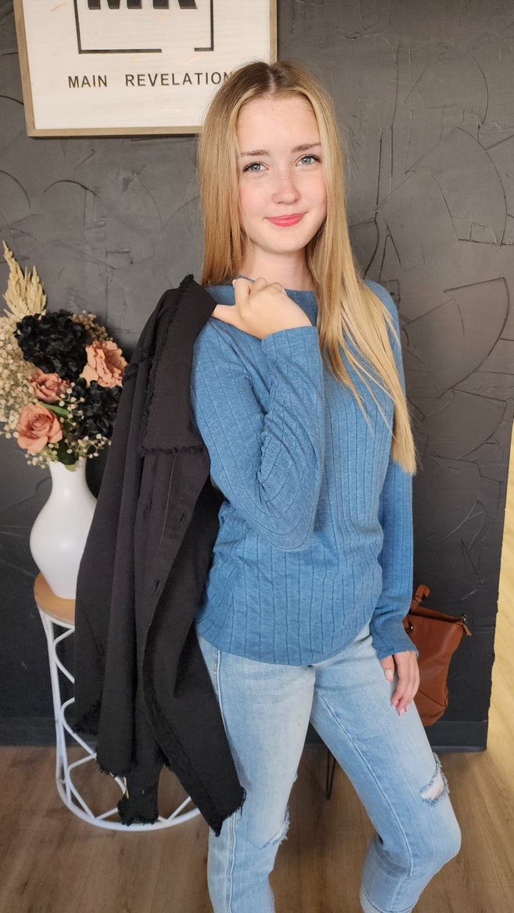 Ribbed Basic L/S