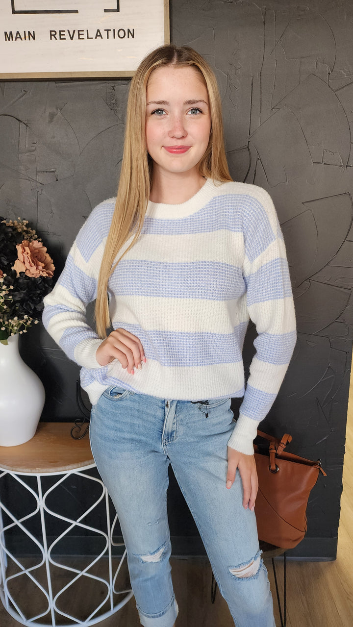 Soft Knit Striped Sweater