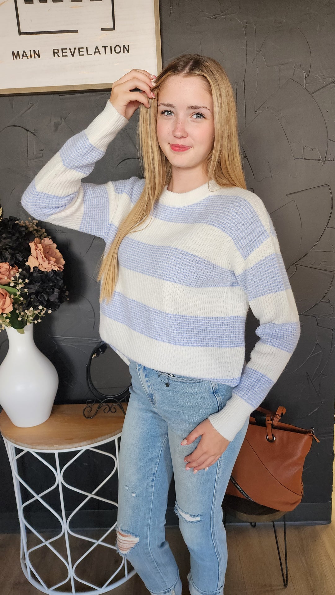 Soft Knit Striped Sweater