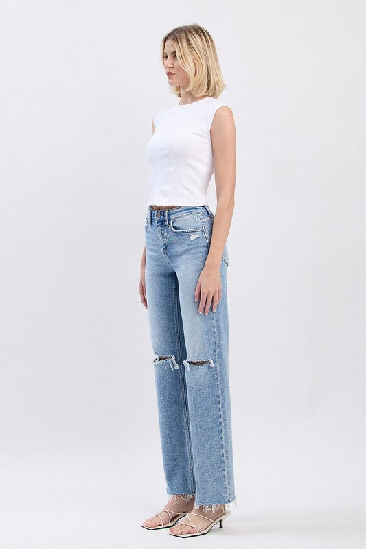 High Rise Slim Wide- F6011