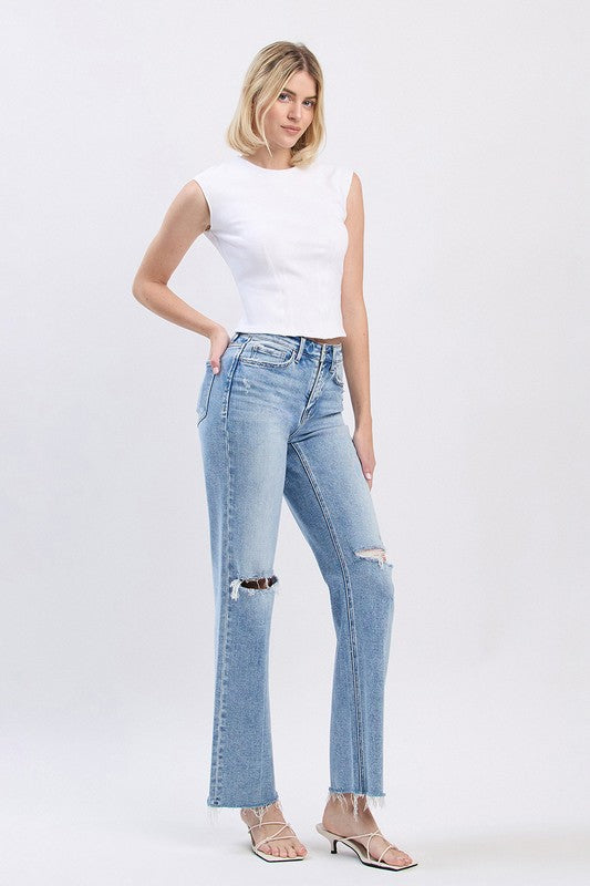 High Rise Slim Wide- F6011