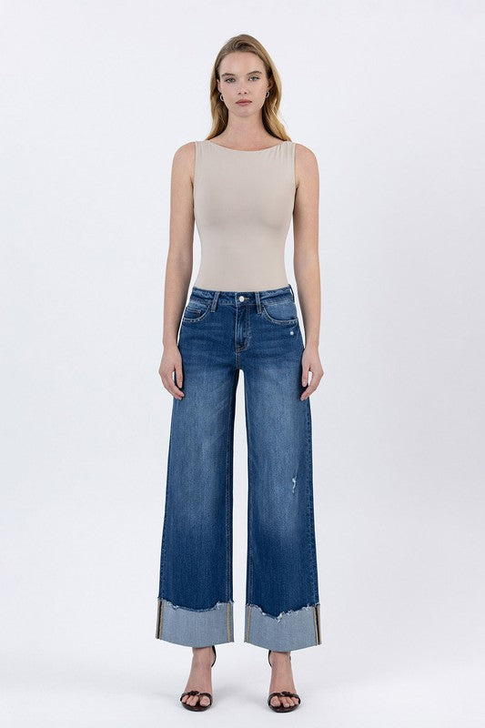 High Rise Baggy Wide Cuffed- LV1755