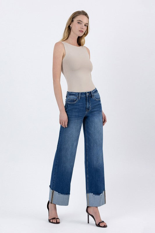 High Rise Baggy Wide Cuffed- LV1755