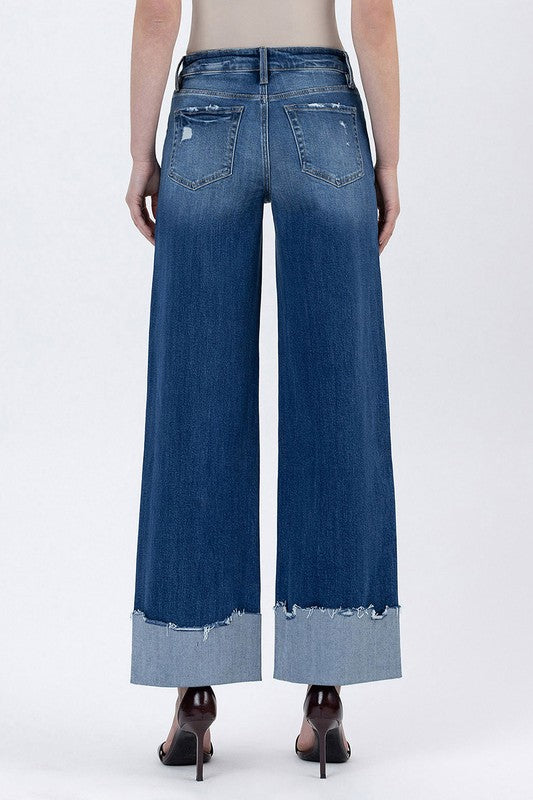 High Rise Baggy Wide Cuffed- LV1755