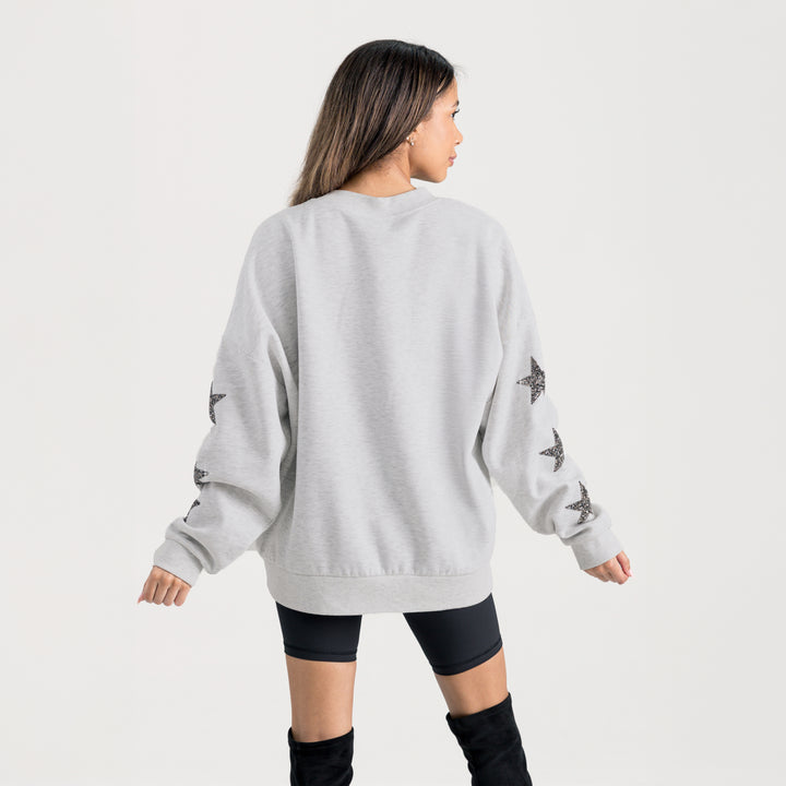 Kansas Jayhawks Resilience Star Embellished Crew Sweatshirt