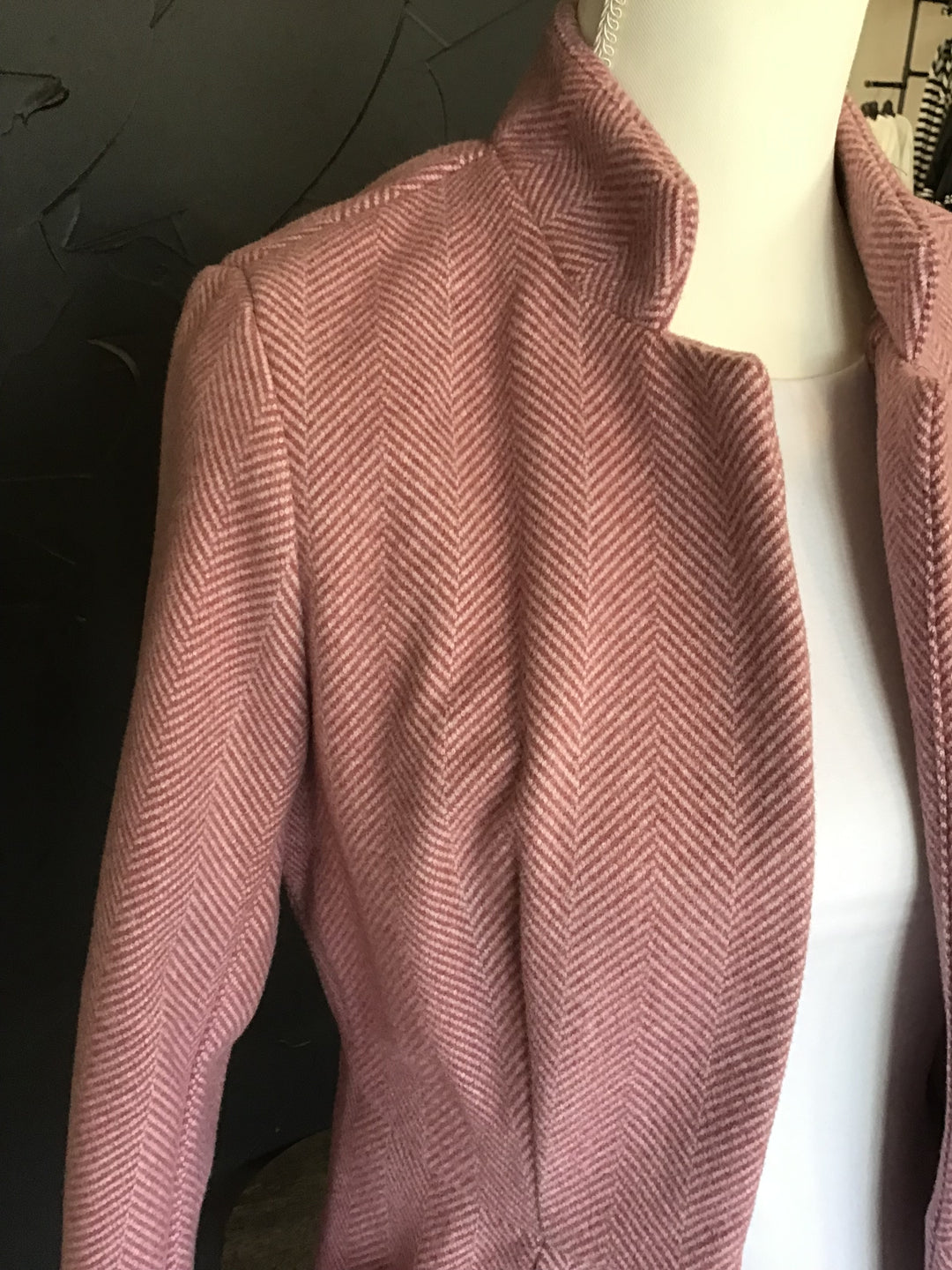 Open Front Jacquard Blazer