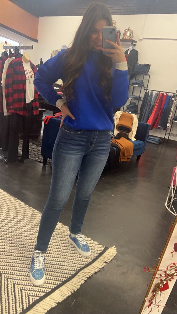Bedazzled Ombre Blue Shoes