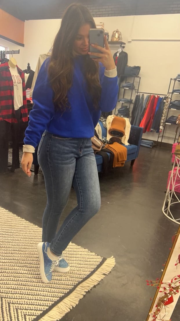 Bedazzled Ombre Blue Shoes