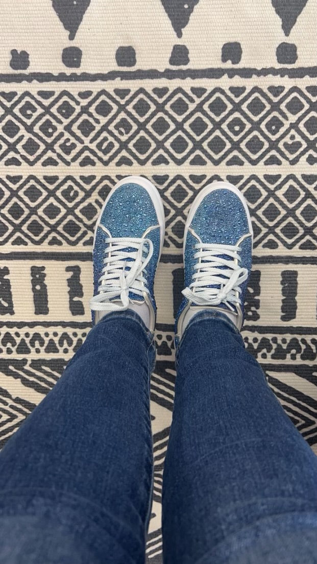 Bedazzled Ombre Blue Shoes