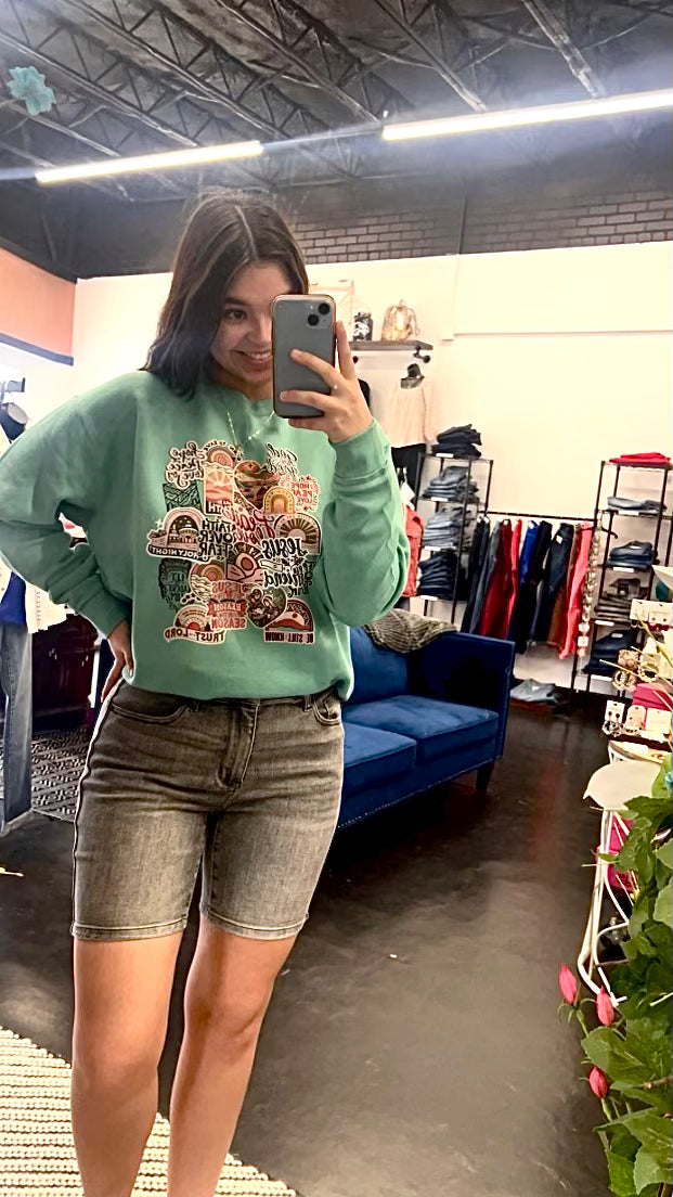 Christian Sticker Sweatshirt